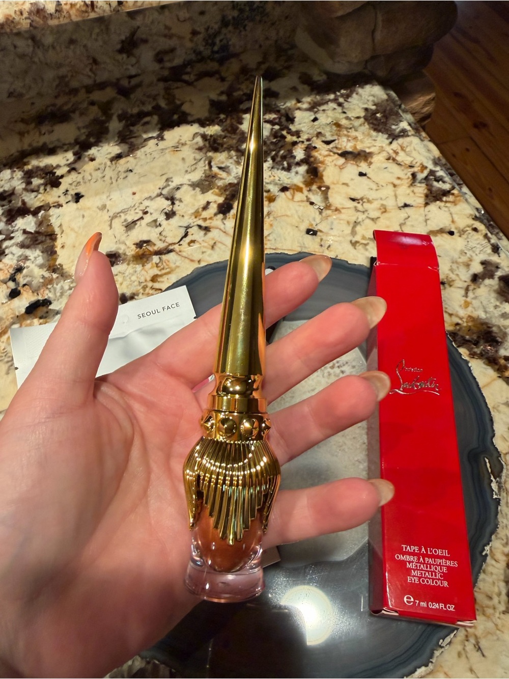 Christian Louboutin Metallic Copper Eyeshadow Ulta Blk Eyeliner Korean Mask Lip